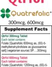 Qtrfol-Supplement-Facts